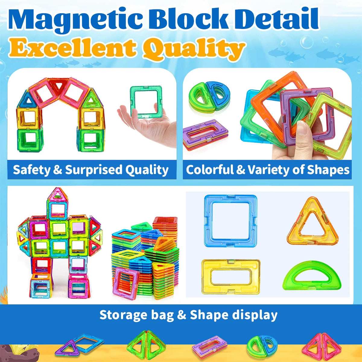 Magnetic Building Blocks Learning Educational Toys