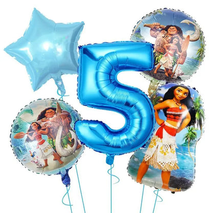 Moana Birthday Party Decoration Cartoon