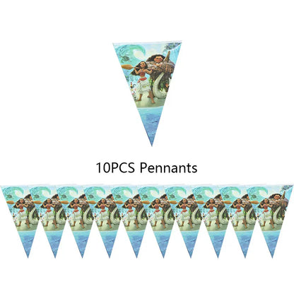 Moana Birthday Party Decoration Cartoon