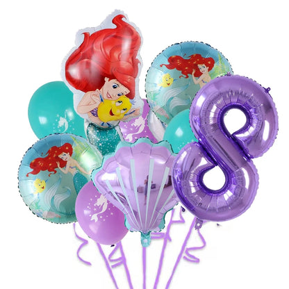 Balloons Princess Ariel Birthday Party