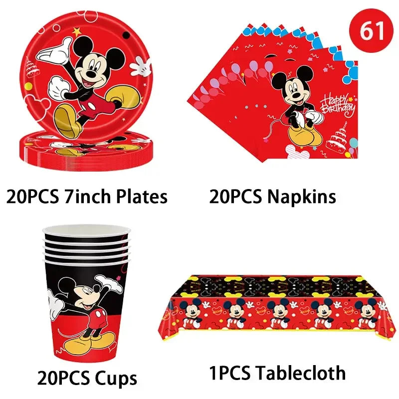 Mickey Mouse Party Decoration Birthday Supplies