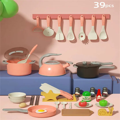 Kids' Pretend Kitchen Set – Mini Food & Cooking Utensils
