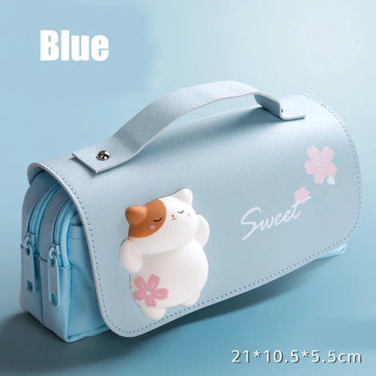Stylish 3D Pencil Case – School Pen Organizer
