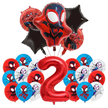 Birthday Party Decoration Spiderman Theme Balloon