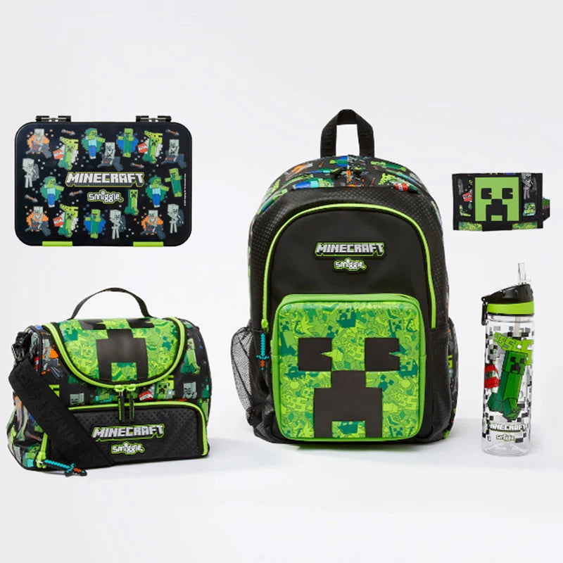 Smiggle Kids Backpack Set – Schoolbag, Lunch Bag & Bottle