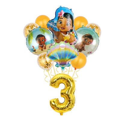 Moana Birthday Party Decoration Cartoon
