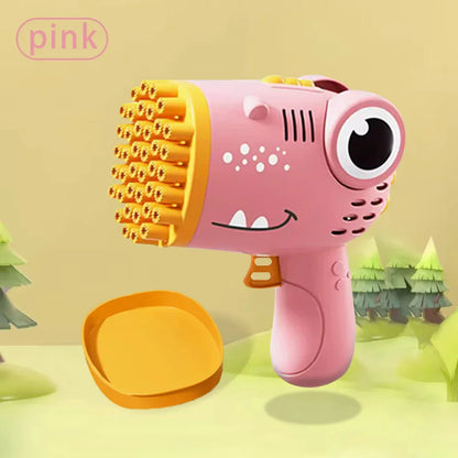 Electric Hole Dinosaur Bubble Handheld Machine