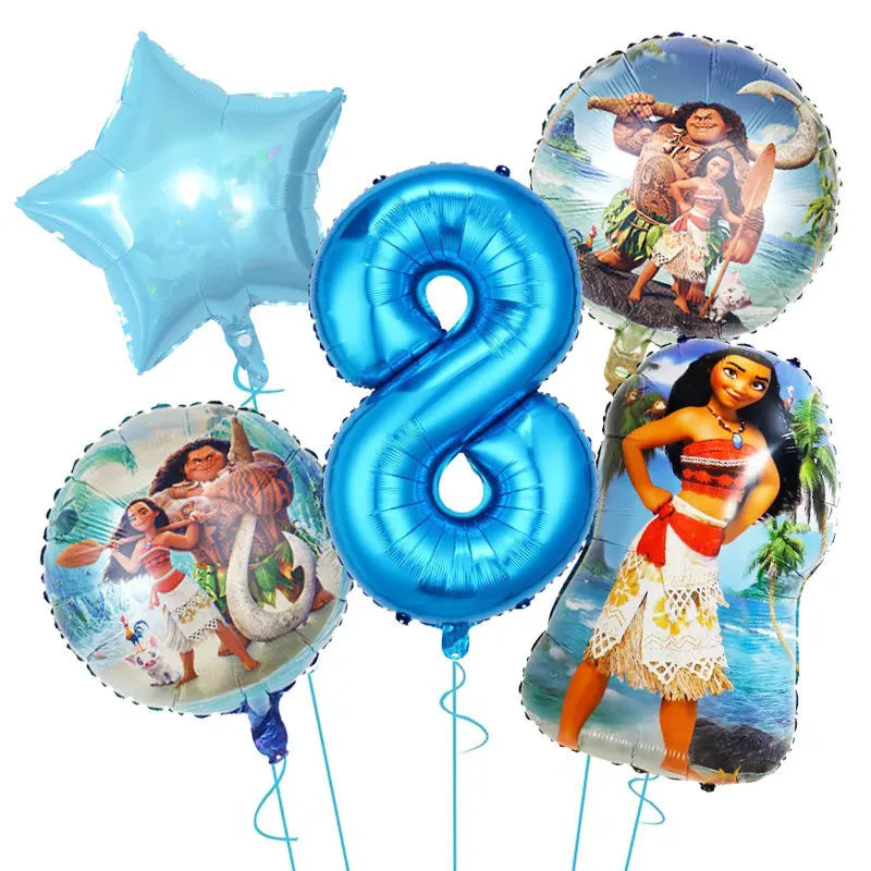 Moana Birthday Party Decoration Cartoon
