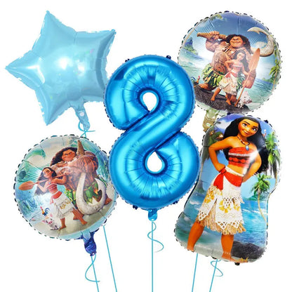 Moana Birthday Party Decoration Cartoon